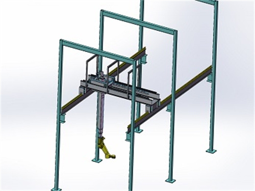 龙门8轴喷漆机器人
